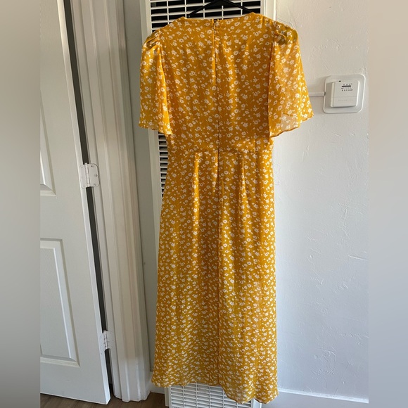 Lulus After Bloom Delight Golden Floral Midi Dress - Picture 4 of 9